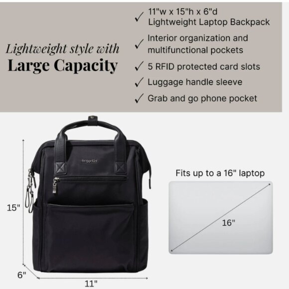 Soho Laptop Backpack Black main image 5